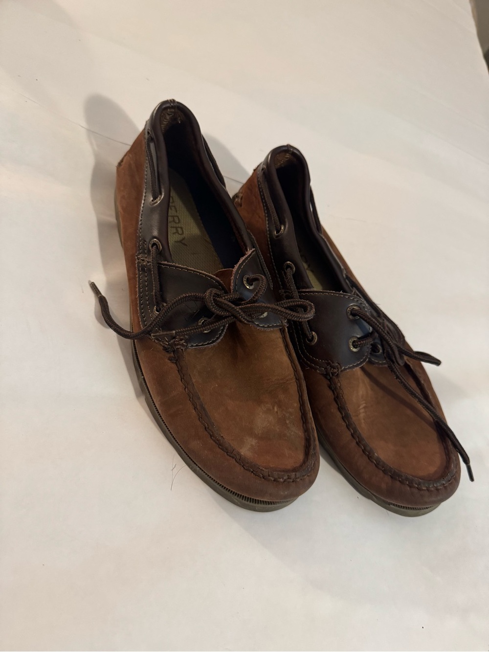 Sperry Brown Suede & Leather Boat Shoes